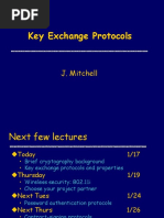 Key Exchange Protocols: J. Mitchell