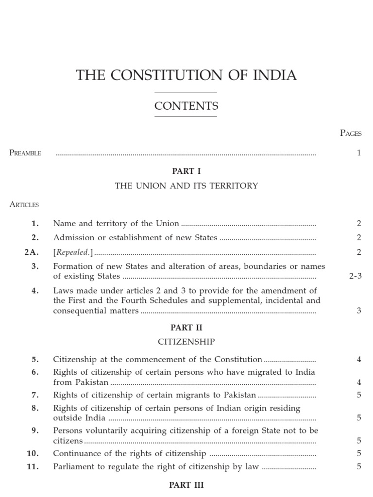 Overview of the Indian Constitution | PDF | Supreme Courts | High Court ...