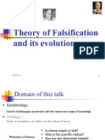 Theory of Falsification and Its Evolution
