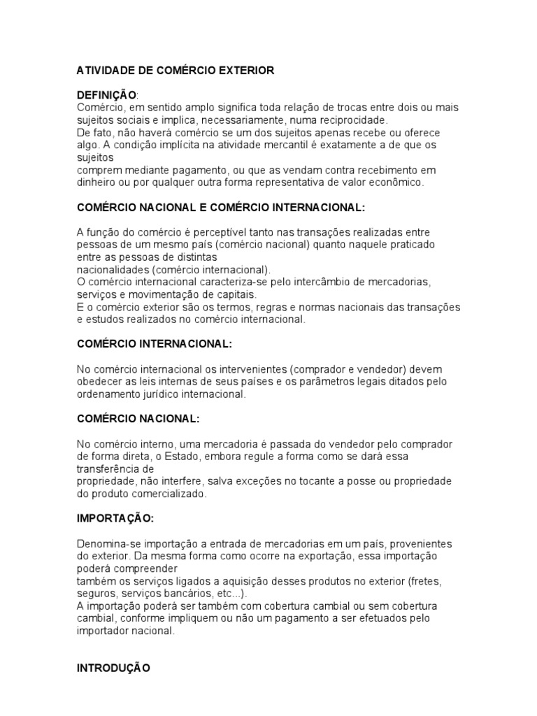 Praticas Comercio Exterior Bras Imp e Exp | PDF | Comércio ...