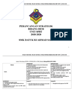 Analisis Swot & Cover & Penilaian Unit Spbt 2018-2020