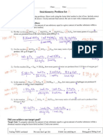Stoichiometry Problem Set ANSWERS PDF