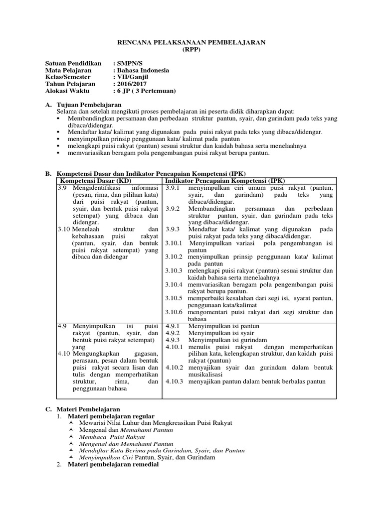 Contoh Soal Puisi Rakyat Gurindam Kumpulan Puisi