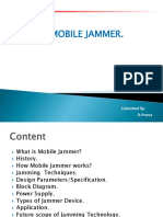 Mobile Jammer.: Submitted By: D.Prema