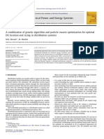 A Combination of Genetic Algorithm and Particle Swarm Optimization For Optimal DG Location and Sizing in Distribution Systems PDF