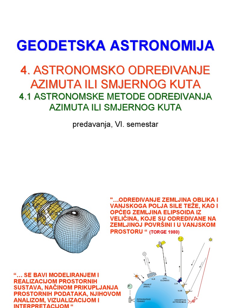 Odredjivanje Azimuta | PDF