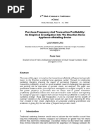 Purchase Frequency and Transaction Profitability: An Empirical Investigation Into The Brazilian Home Appliance Eretailing Sector