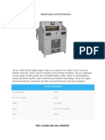 Digital Paper Cutter (20 Inches) : Products Information