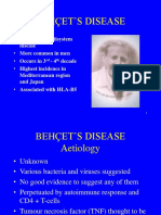 Behçet'S Disease: - Idiopathic Multisystem - More Common in Men - Occurs in 3 - Highest Incidence in