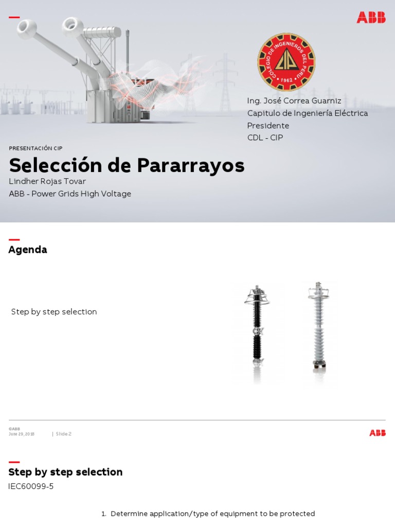2.0 Selección de Pararrayos | PDF | Insulator (Electricity) | Electric ...