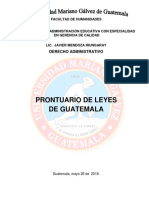 Prontuario de Leyes de Guatemala Trabajo Final