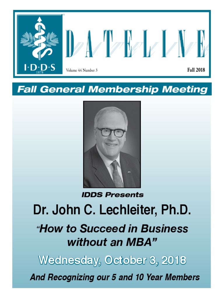 Dateline Fall 2018 PDF Dental Degree Dentist