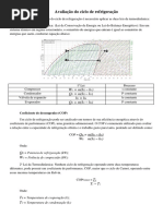 Avaliação Do Ciclo de Refrigeração - COP