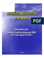 Makalah Kreatifitas