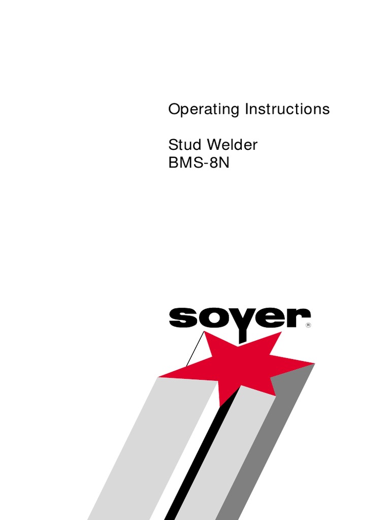 Manual de Máquina de Soldar Clavos Soyer PDF | PDF | Mains Electricity ...