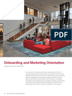 Onboarding and Marketing Orientation