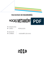 Rocas Metamorficas Informe