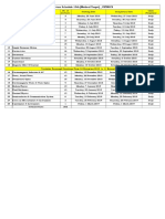 Physics Lecture Schedule (XIII-Target Medical)