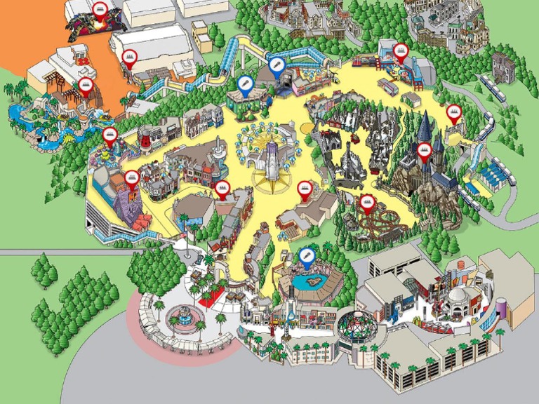 Universal Studios Hollywood Map PDF
