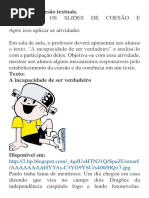 Coerência e Coesão Textuais