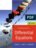 Fundamentals of Differential Equations (Nagle, Saff, Snider)