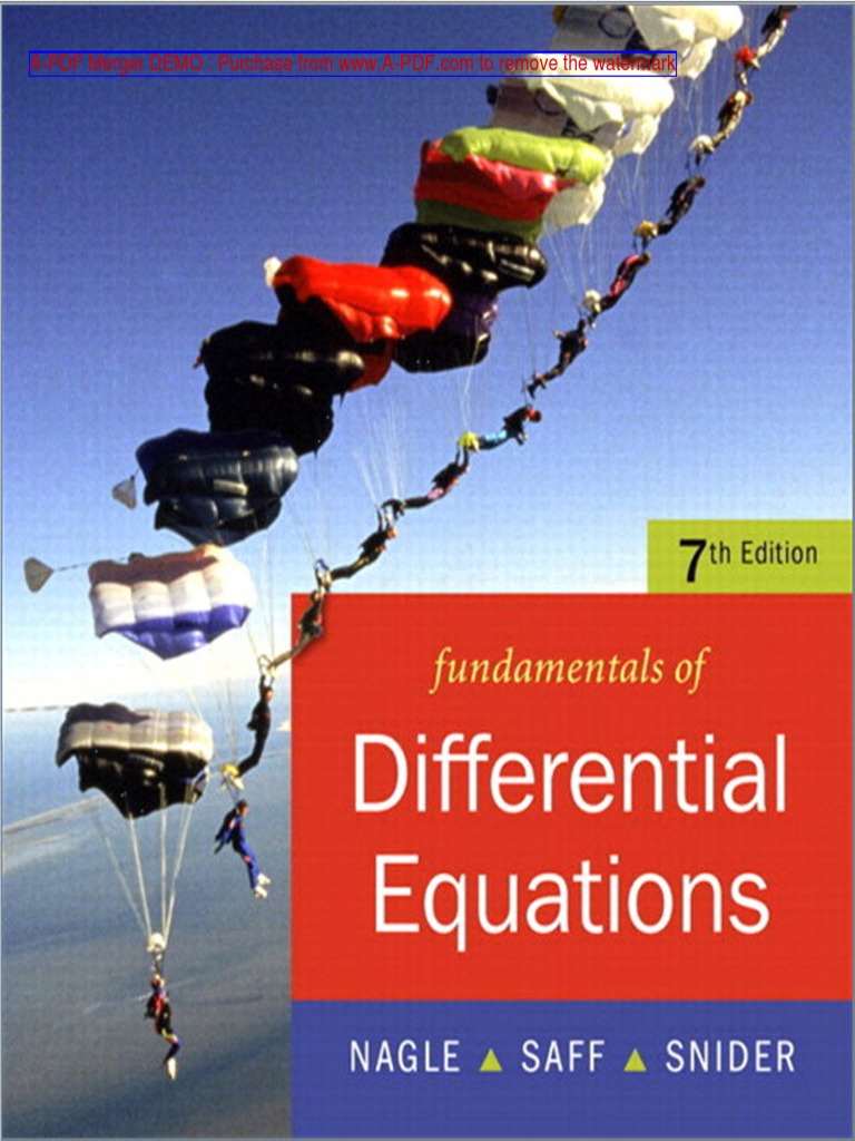 Fundamentals of Differential Equations (Nagle, Saff, Snider) PDF Equations Differential