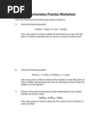 Printables Stoichiometry Practice Worksheet stoichiometry practice worksheet