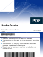 Decoding Barcodes: Institute For Personal Robots in Education (IPRE)