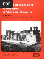 HICKS 1986 - Richard III as Duke of Gloucester