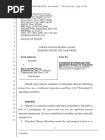 Jointed Cue Scott Johnson Complaint 15 Pages