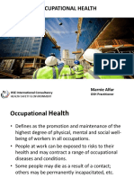 Occupational Health: Marnie Alfar