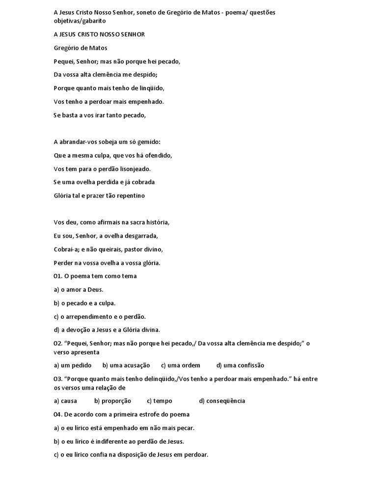 A Jesus Cristo Nosso Senhor | PDF | Pecado | Jesus, image size:768x1024