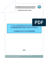 Guía para elaborar casos clínicos en Enfermería