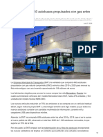 EMT comprará 460 autobuses propulsados con gas entre 2019 y 2020.