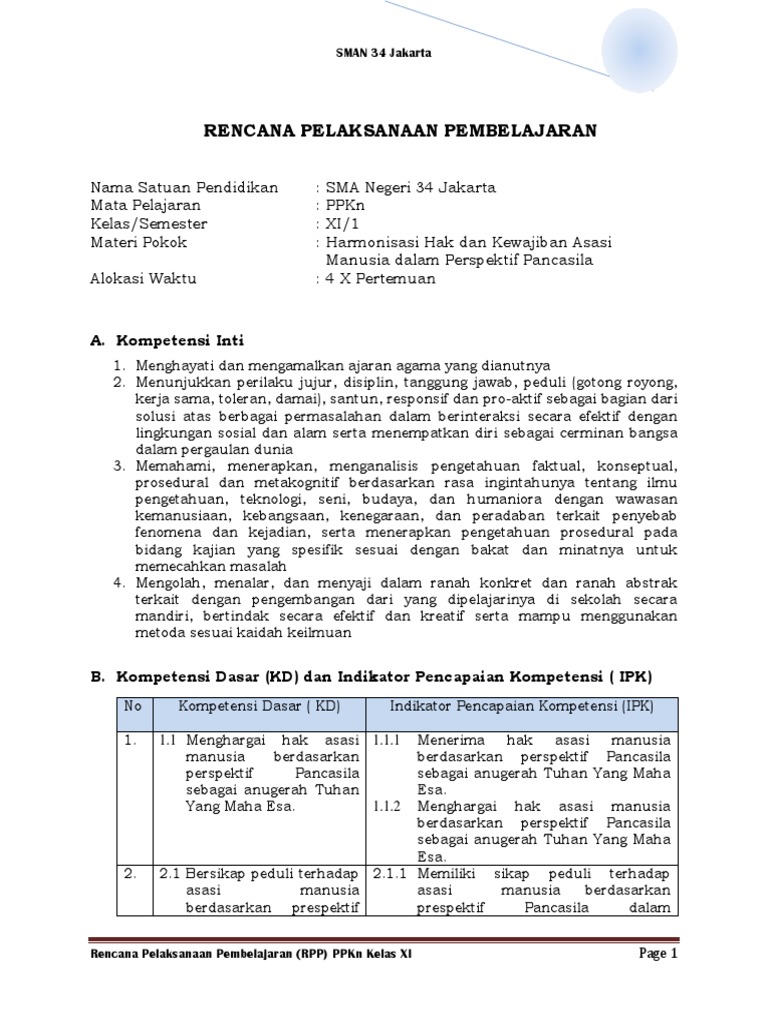 Soal Pilihan Ganda Harmonisasi Hak Dan Kewajiban Asasi
