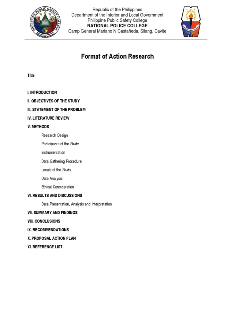 Action Research Format | PDF