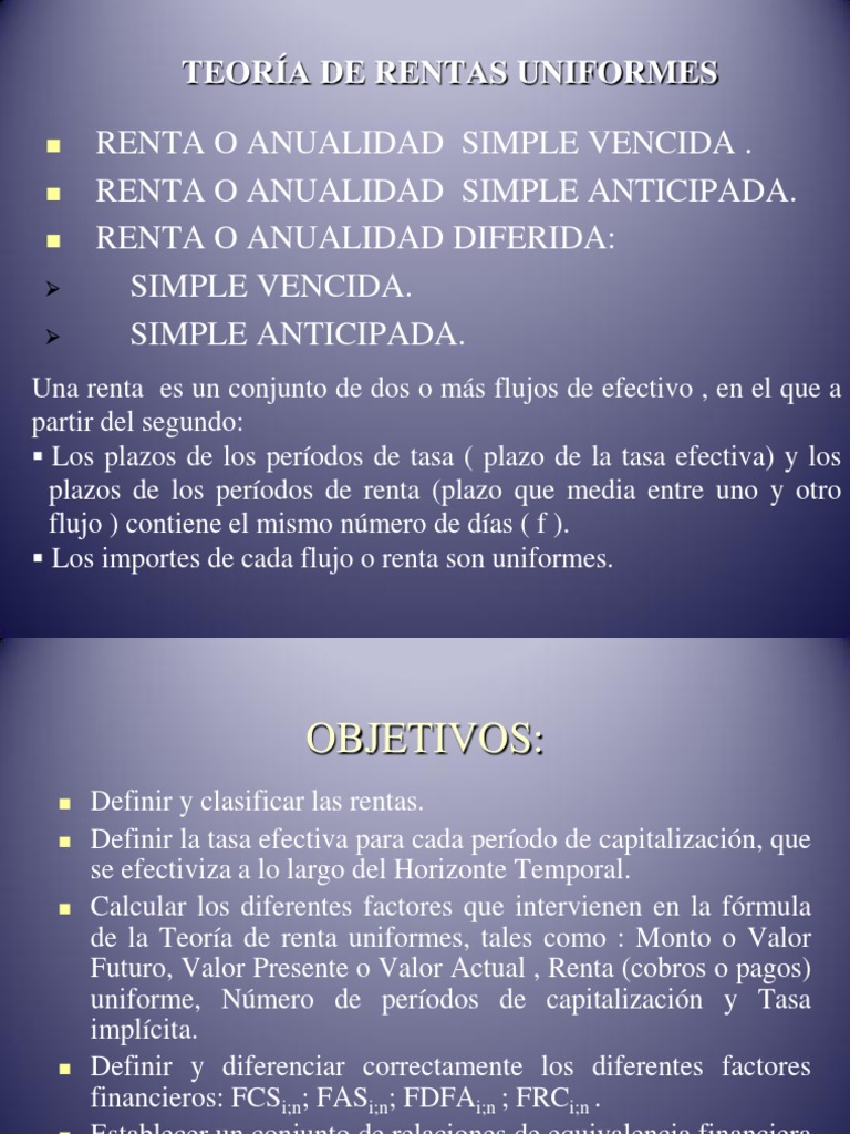 Rentas PDF | PDF | Interés | Póliza de seguros