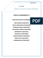 Digital Assignment-9: Technical Answers To The Real World Problems