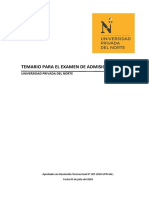Temario Examen Admision PDF