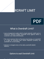 Overdraft Limit