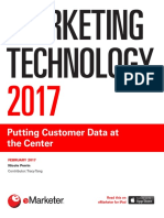 EMarketer Marketing Technology 2017-Putting Customer Data at The Center