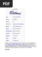 Cadbury PLC