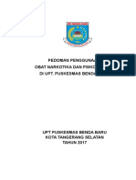 Pedoman Penggunaan Obat Psikotropik Dan Narkotika PKM Benda Baru