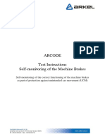 ARCODE Machine Brakes Self-monitoring Test Instructions V10.En
