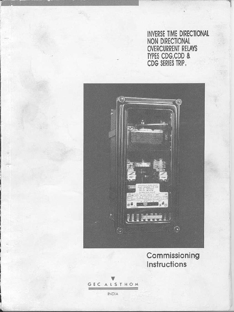 GEC Alstom Relay Manual PDF