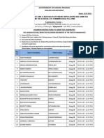 GOVT OF ANDHRA PRADESH SCHEDULES 2ND CLASS BOILER ATTENDANT EXAM