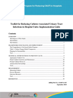 Toolkit For Reducing Catheter-Associated Urinary Tract Infections in Hospital Units: Implementation Guide