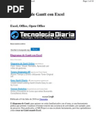 Diagramas Gantt Excel