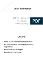 Motion Estimation: ECE 569 - Spring 2010 Toan Nguyen Shikhar Upadhaya