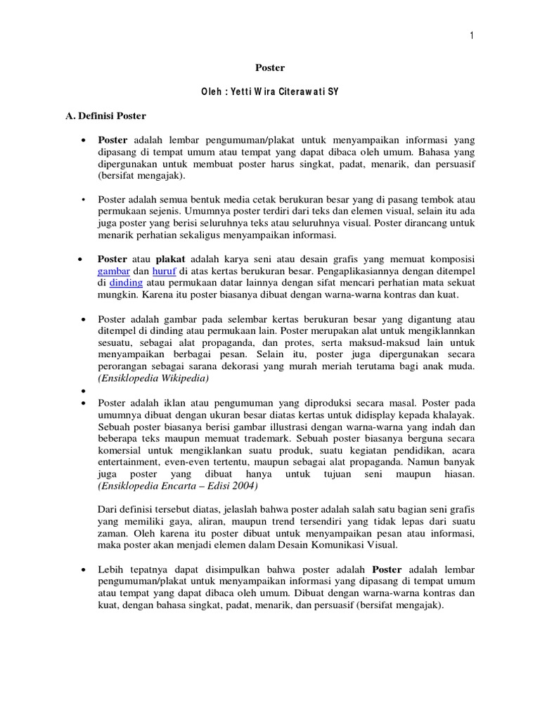 Fantastis 14 Gambar Poster Terdiri Dari Gambar Objek Dan Gambar Huruf Atau Gani Gambar